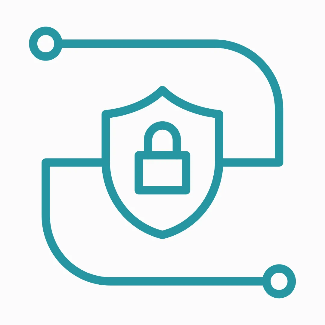 End-to-end encryption illustration