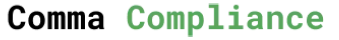 Comma Compliance name logo PNG