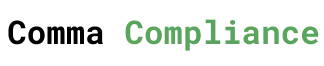 Comma Compliance